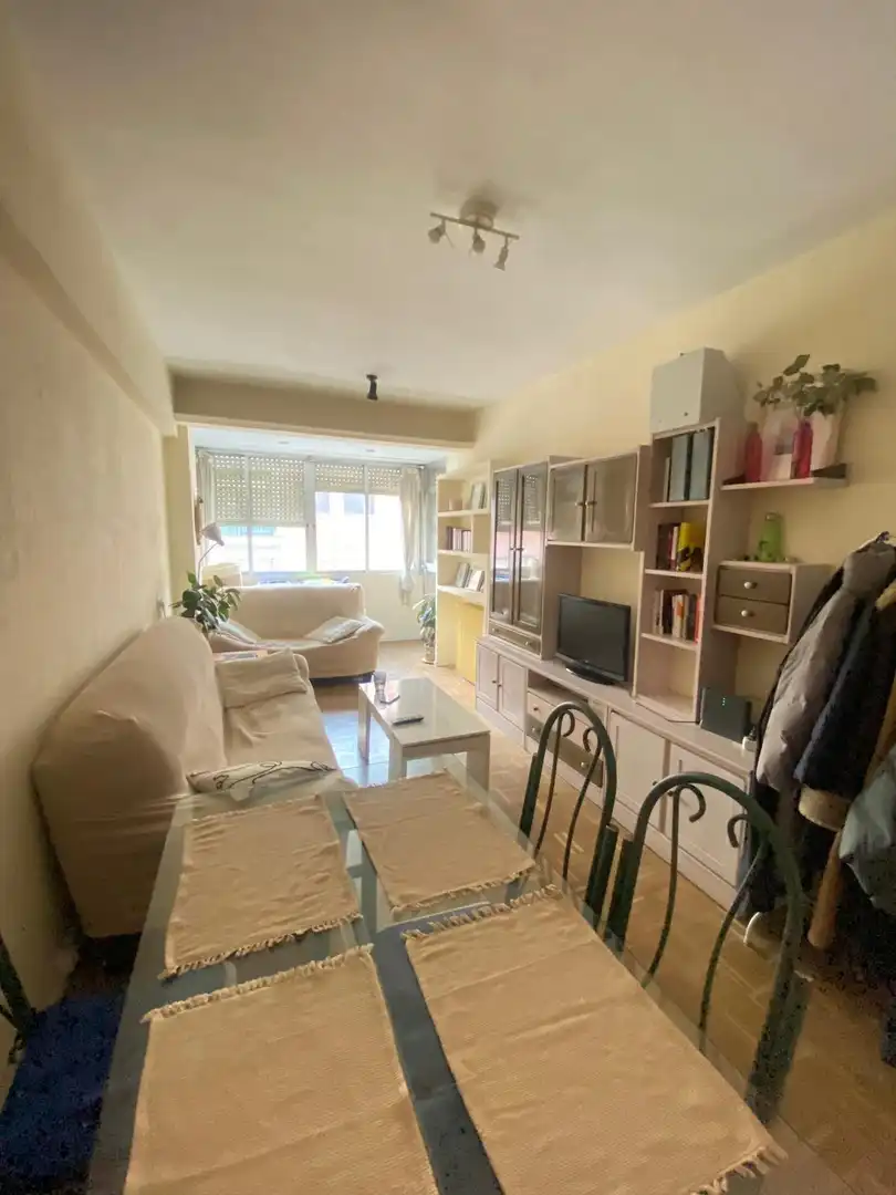 Living room of Flat for rent in Madrid  with Air Conditioner, Heating and Private garden