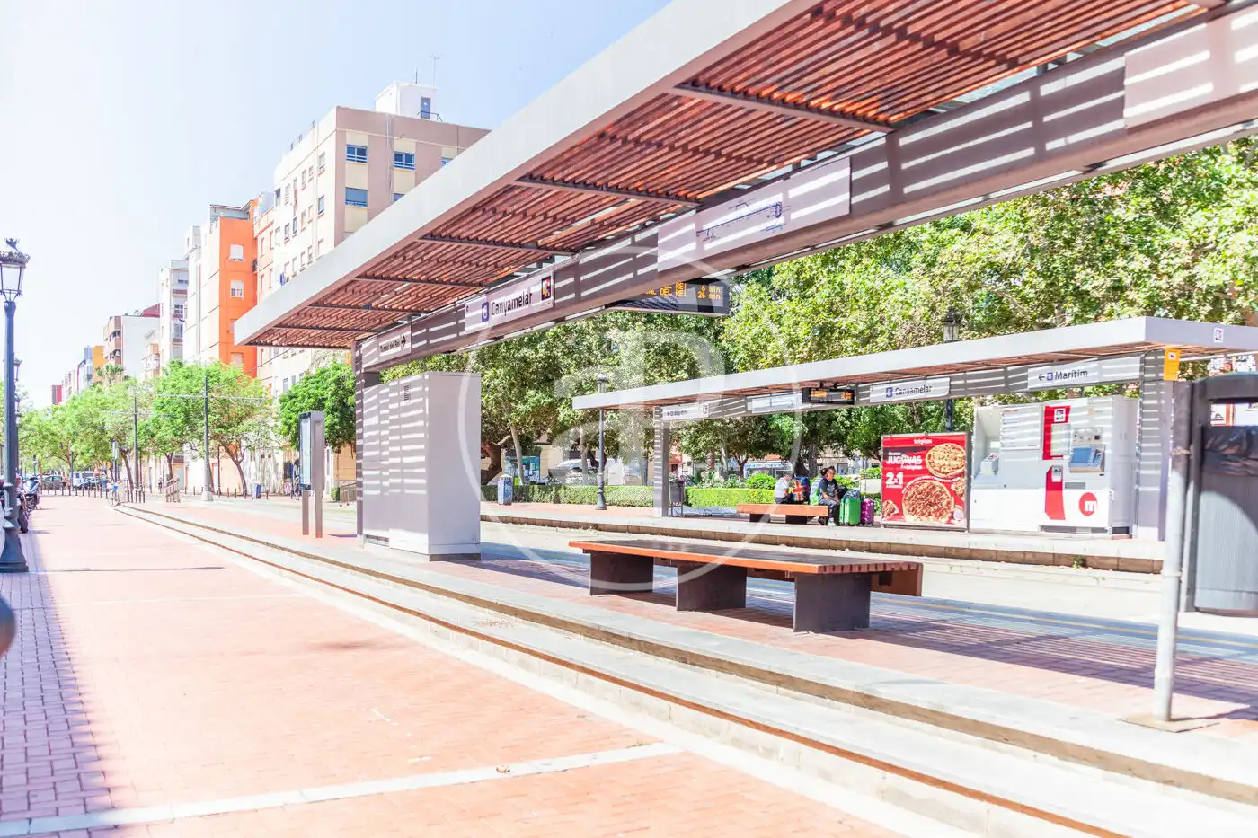 Exterior view of Flat for rent in Valencia  with Air Conditioner, Heating and Furnished
