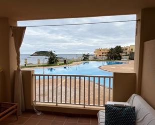 Swimming pool of Planta baja for sale in Santa Eulària des Riu  with Air Conditioner, Terrace and Furnished