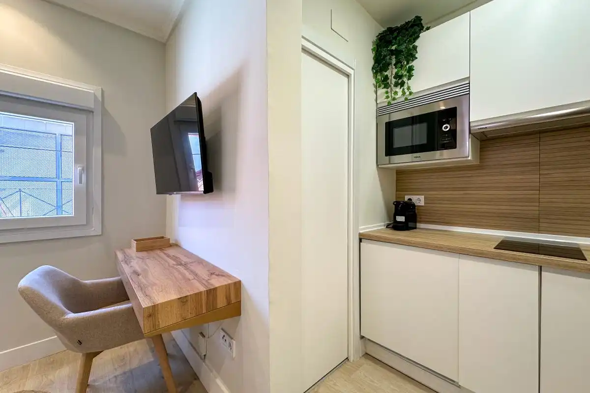 Cocina de Ático de alquiler en Madrid con Aire acondicionado, Calefacción y Terraza