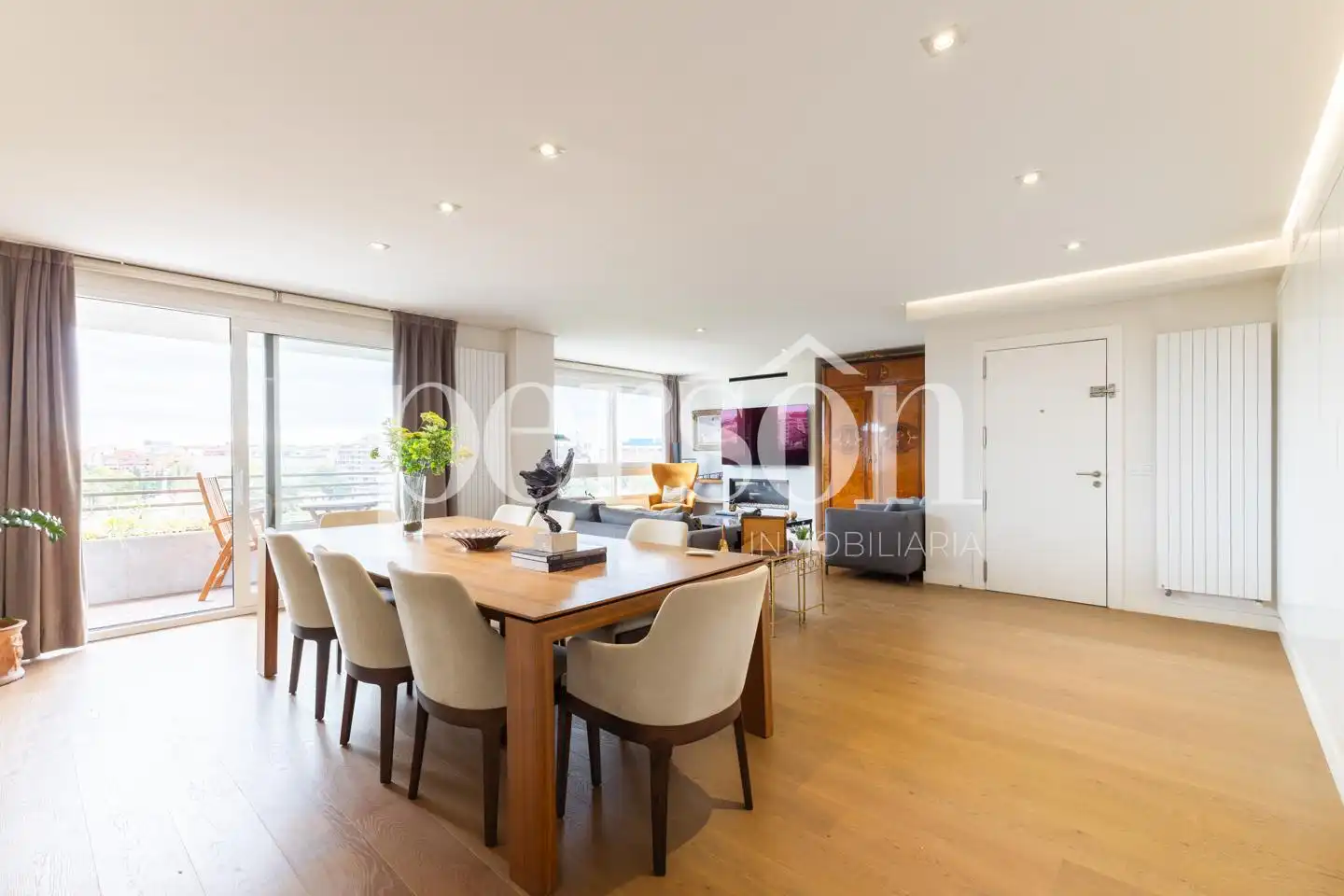 Comedor de Piso de alquiler en Valencia con Aire acondicionado, Terraza y Amueblado