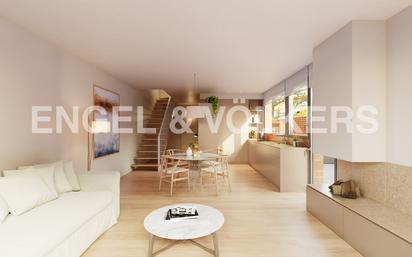 Living room of Attic for sale in Sant Cugat del Vallès  with Air Conditioner, Heating and Private garden