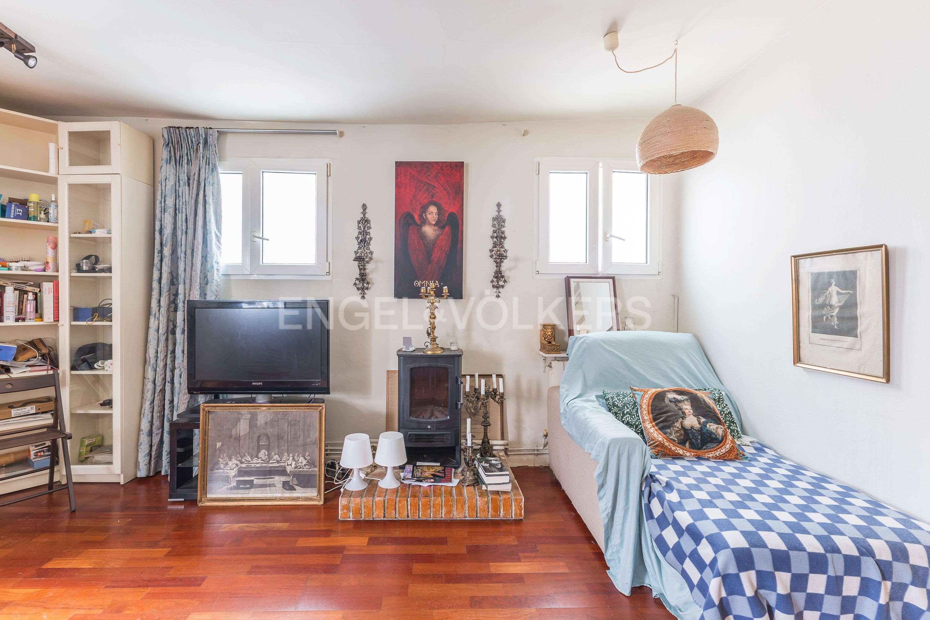 Living room of Apartment for sale in  Madrid Capital  with Heating