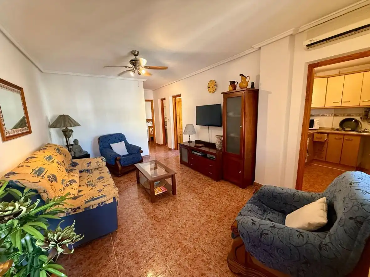Sala de estar de Apartamento en venta en Santa Pola con Aire acondicionado, Calefacción y Terraza