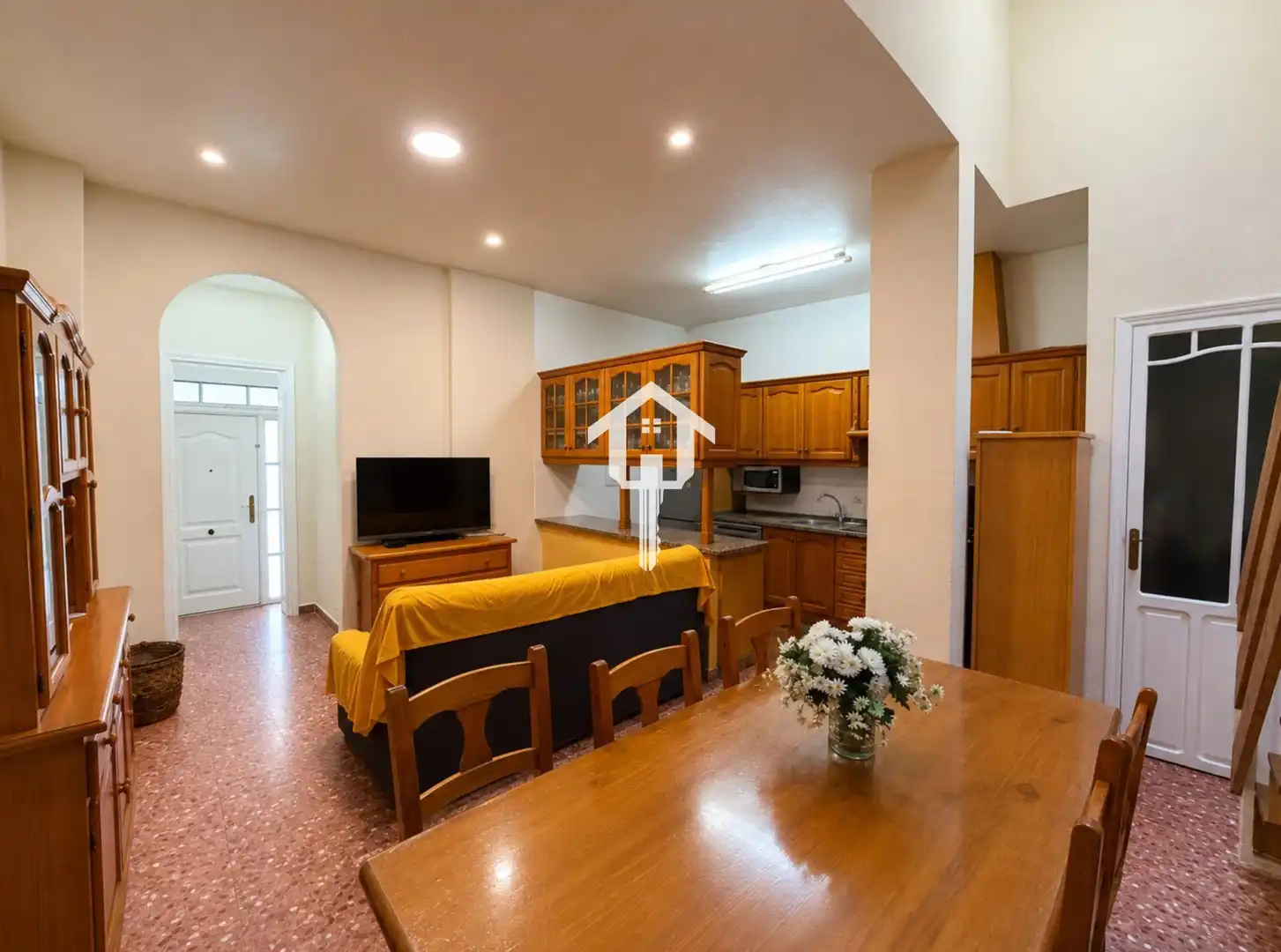 Sala de estar de Casa adosada en venta en Alicante / Alacant