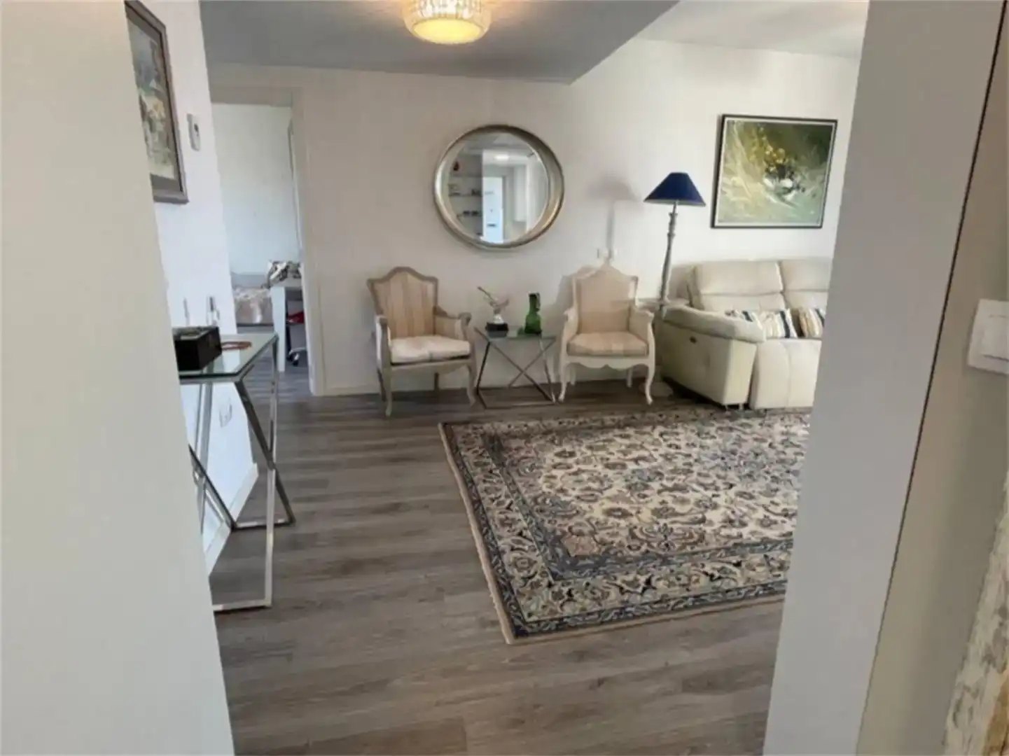 Sala d'estar de Apartament en venda en Calpe / Calp amb Aire condicionat, Piscina i Balcó
