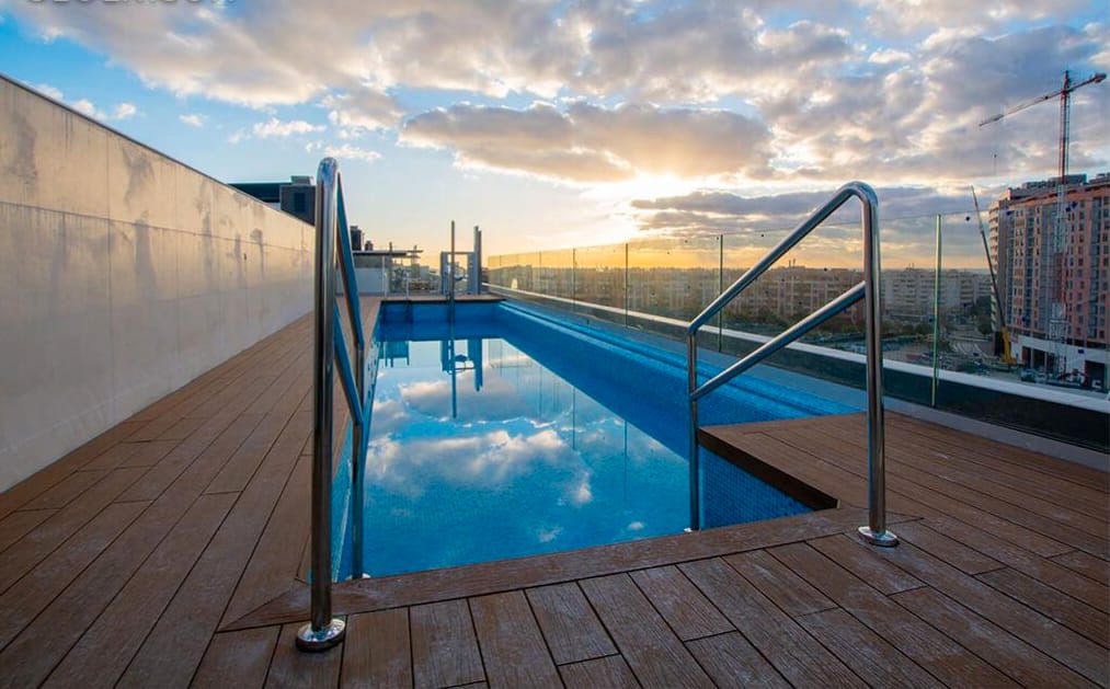 Swimming pool of Flat to rent in Málaga Capital  with Air Conditioner, Furnished and Oven