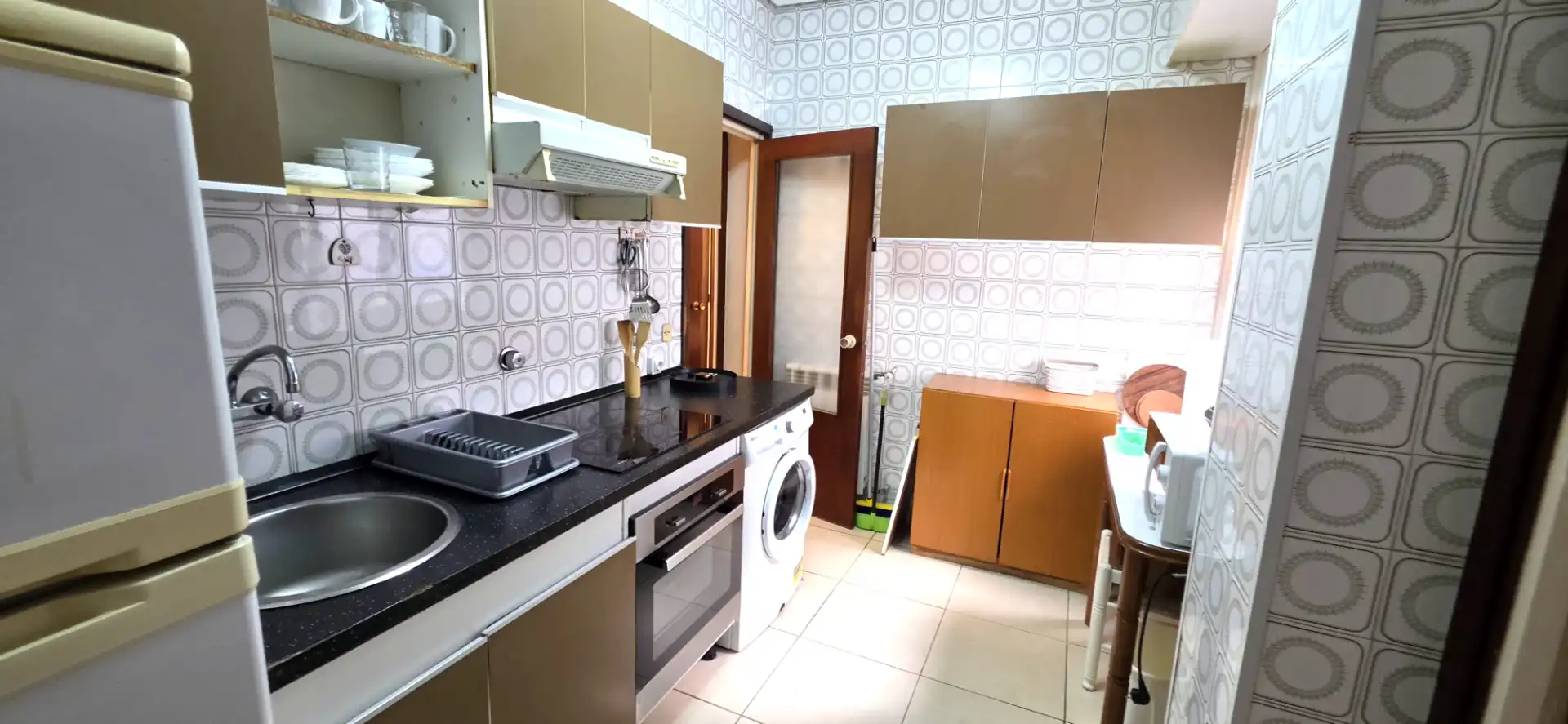 Kitchen of Flat for rent in Bilbao   with Heating, Parquet flooring and Furnished