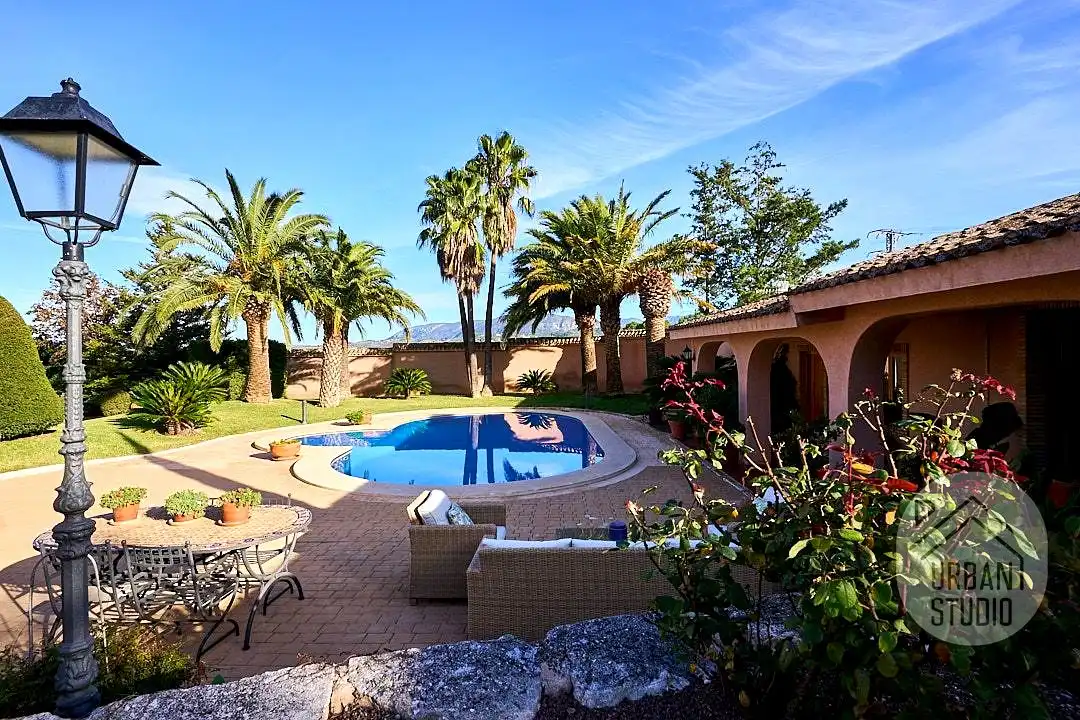 Garden of Houses for sale in Cocentaina  with Heating, Terrace and Swimming Pool