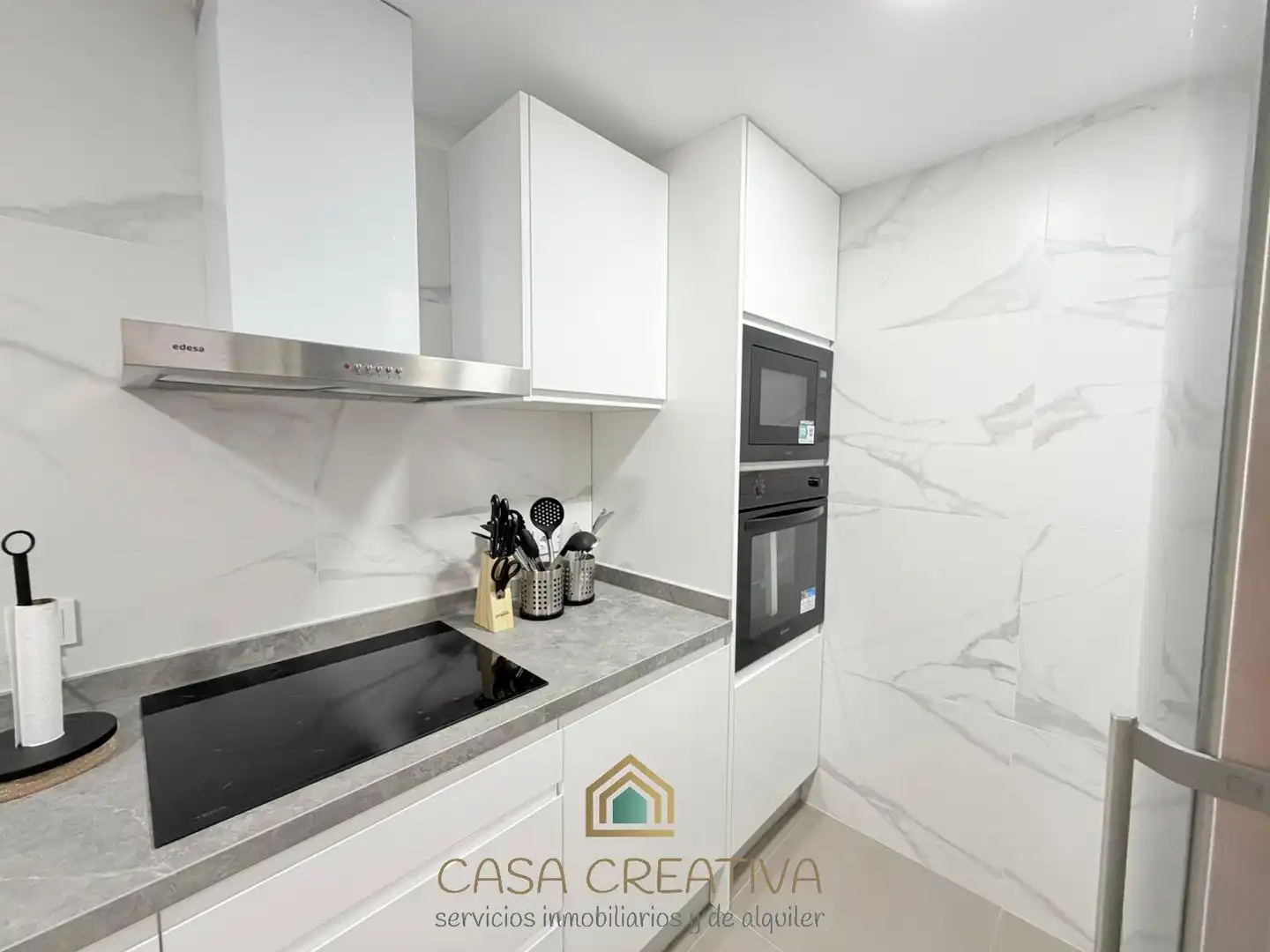 Cocina de Piso de alquiler en Valencia con Aire acondicionado, Calefacción y Terraza