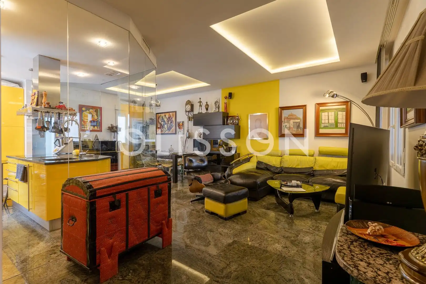 Living room of Attic for sale in Madrid  with Air Conditioner, Heating and Terrace