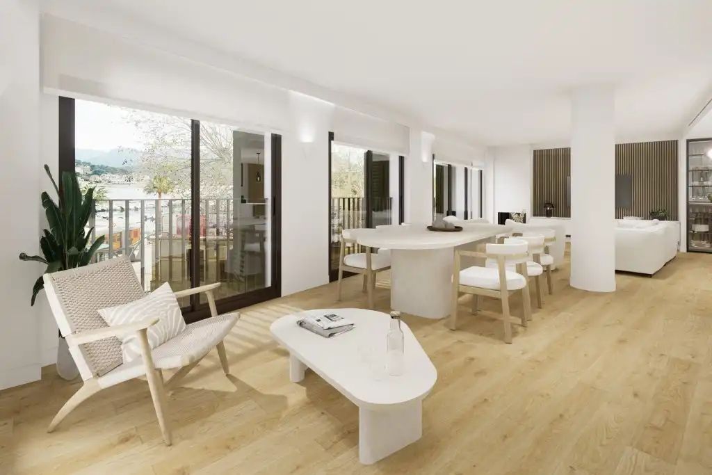Sala d'estar de Apartament en venda en Sóller amb Aire condicionat i Terrassa