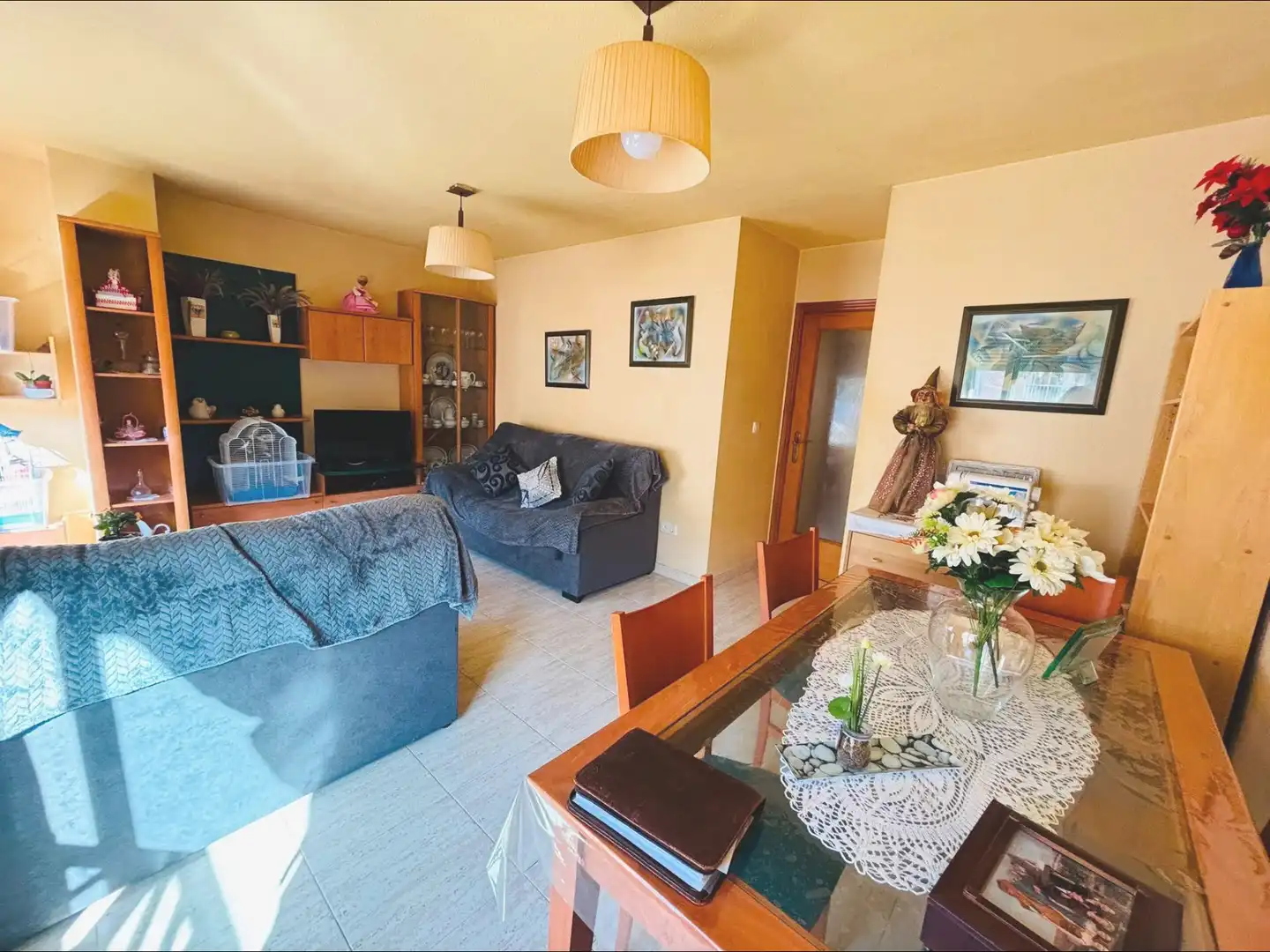 Living room of Flat for sale in Alicante / Alacant  with Air Conditioner and Furnished