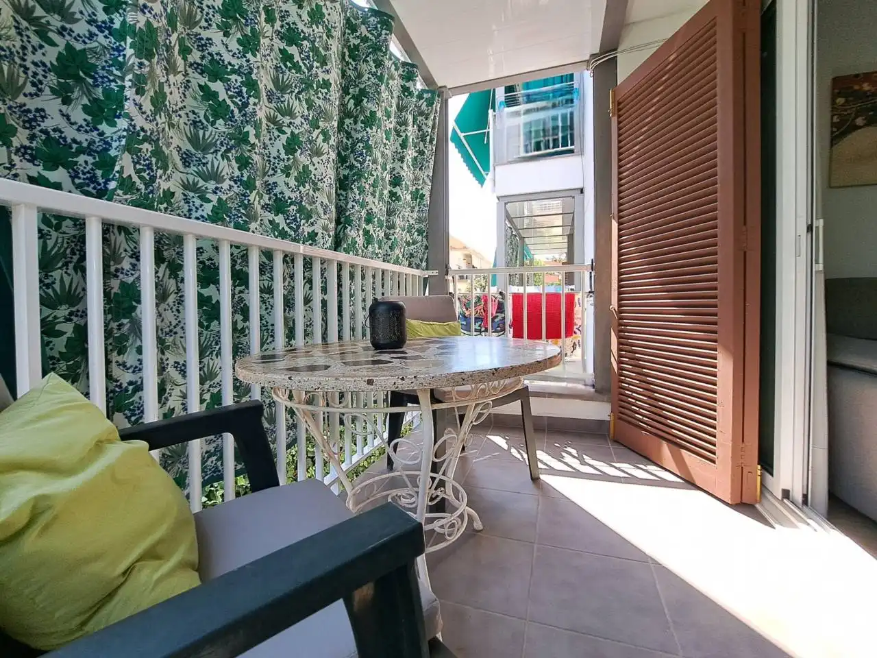 Terraza de Piso de alquiler en Vilanova i la Geltrú con Calefacción, Terraza y Amueblado