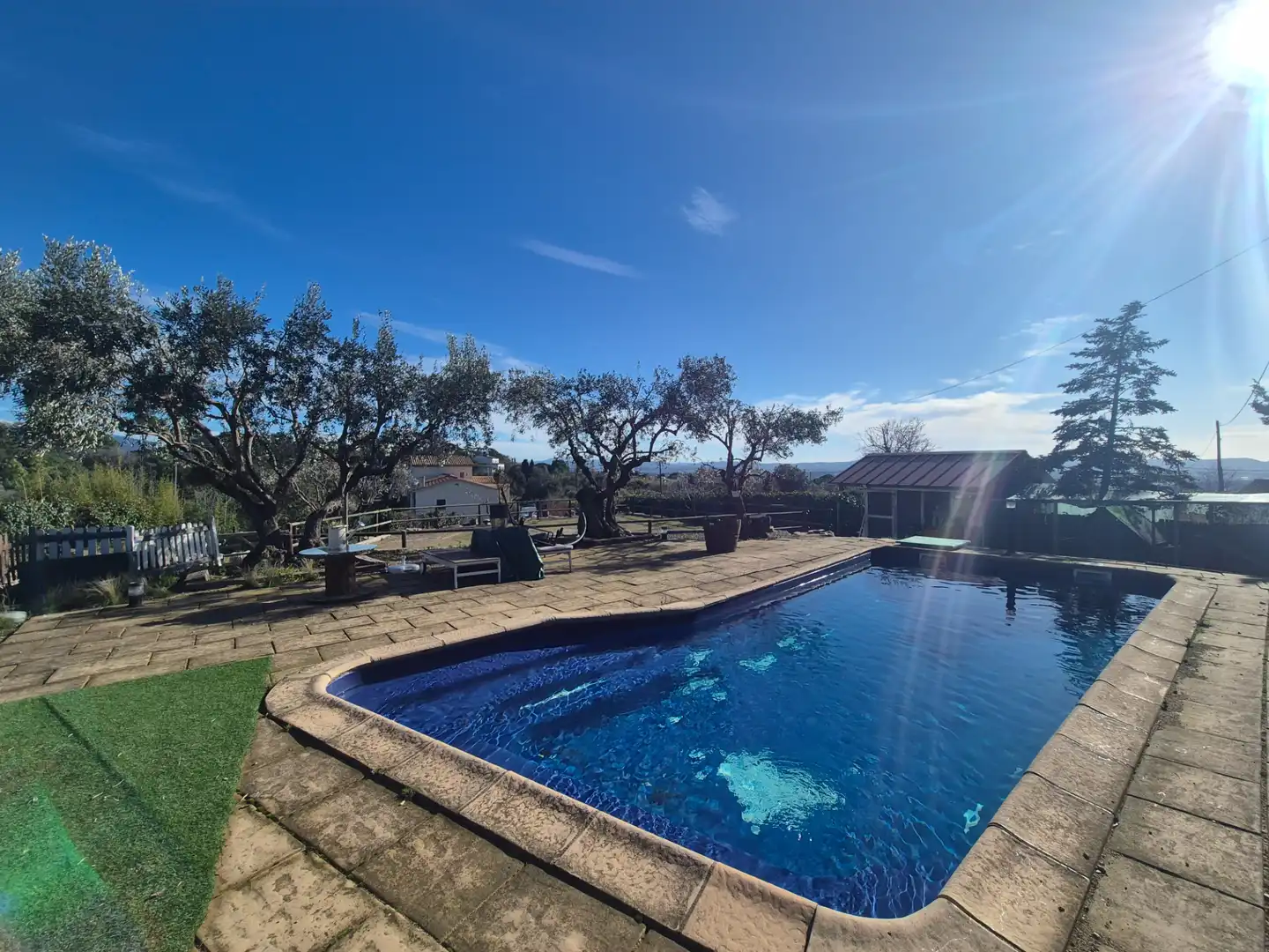 Piscina de Finca rústica en venta en Santa Eulàlia de Ronçana con Aire acondicionado, Calefacción y Jardín privado