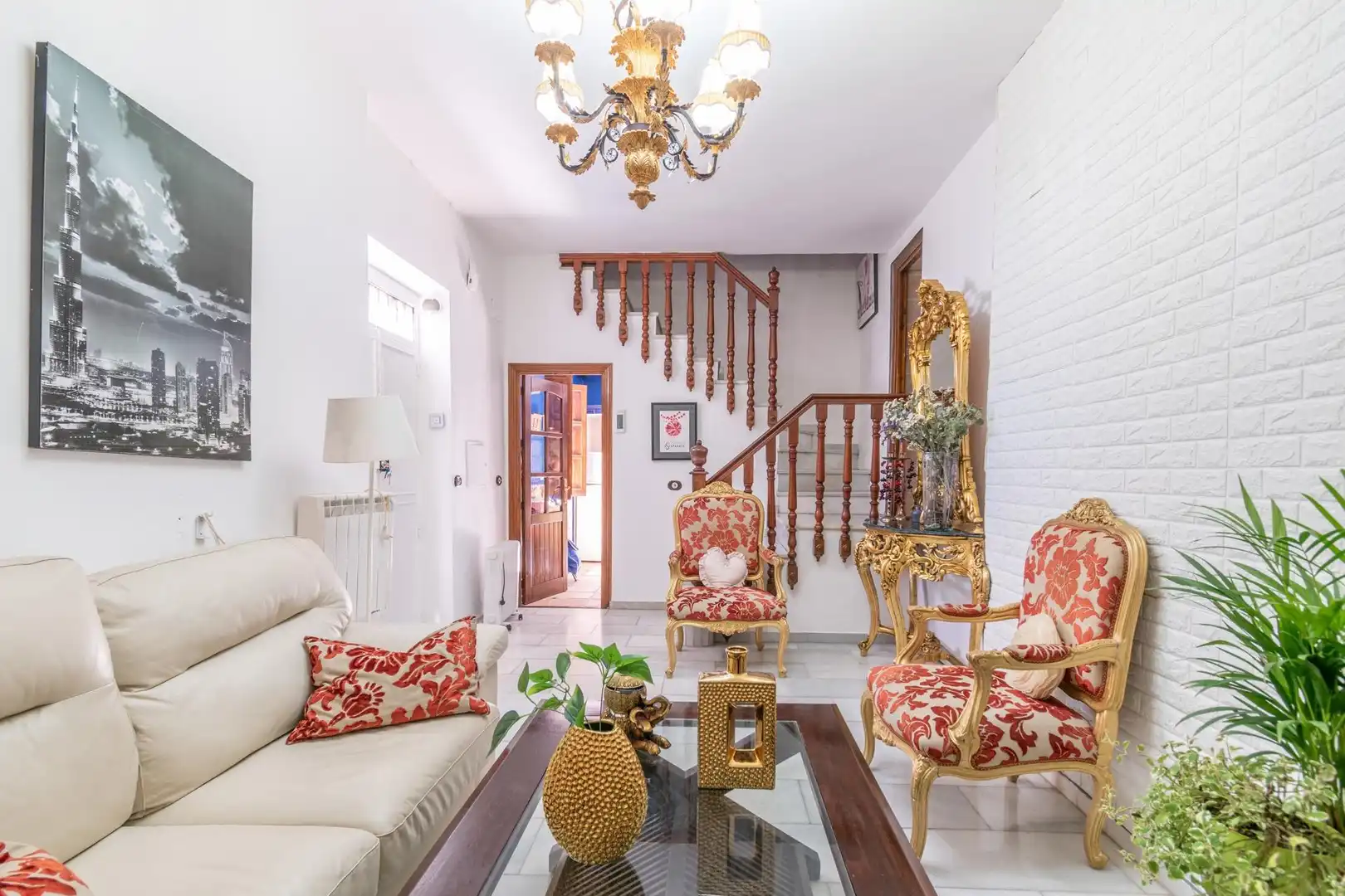 Living room of Houses for sale in Granada  with Air Conditioner, Terrace and Balcony