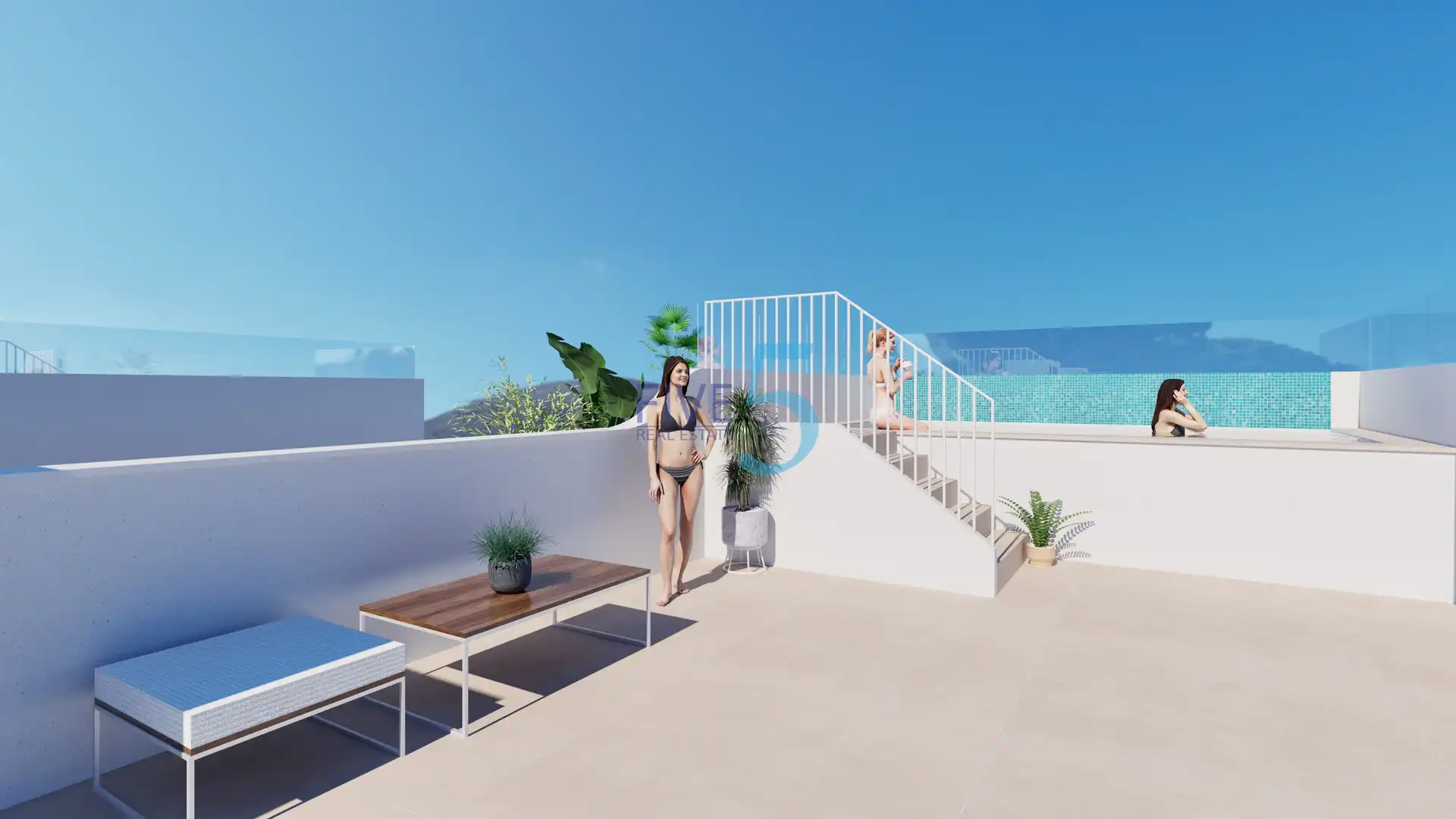 Terrace of Flat for sale in El Mojón