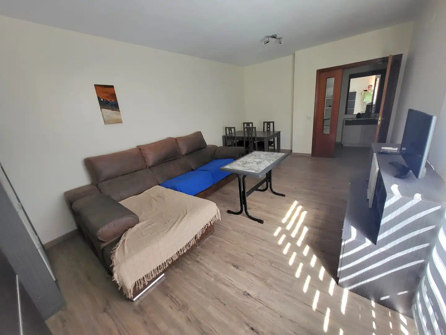Sala de estar de Piso de alquiler en Cáceres con Aire acondicionado, Terraza y Amueblado
