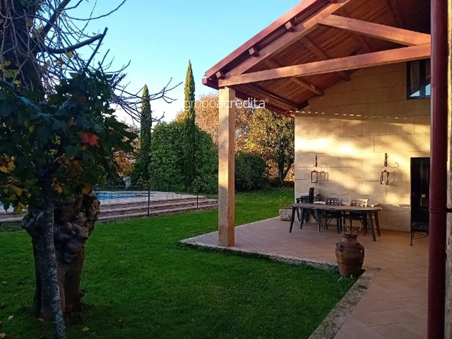 Jardí de Casa o xalet en venda en Teo amb Calefacció, Jardí privat i Parquet