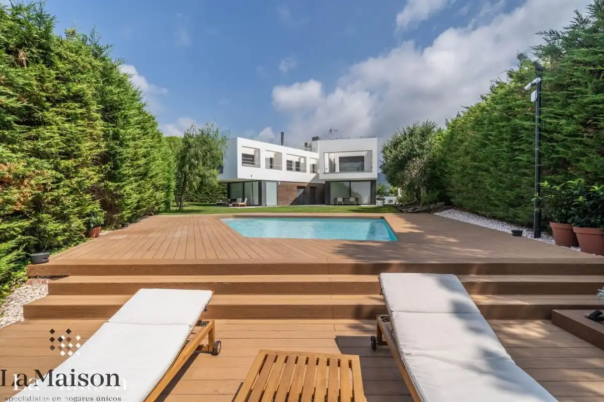 Terrassa de Casa o xalet en venda en Sant Andreu de Llavaneres amb Aire condicionat, Calefacció i Jardí privat