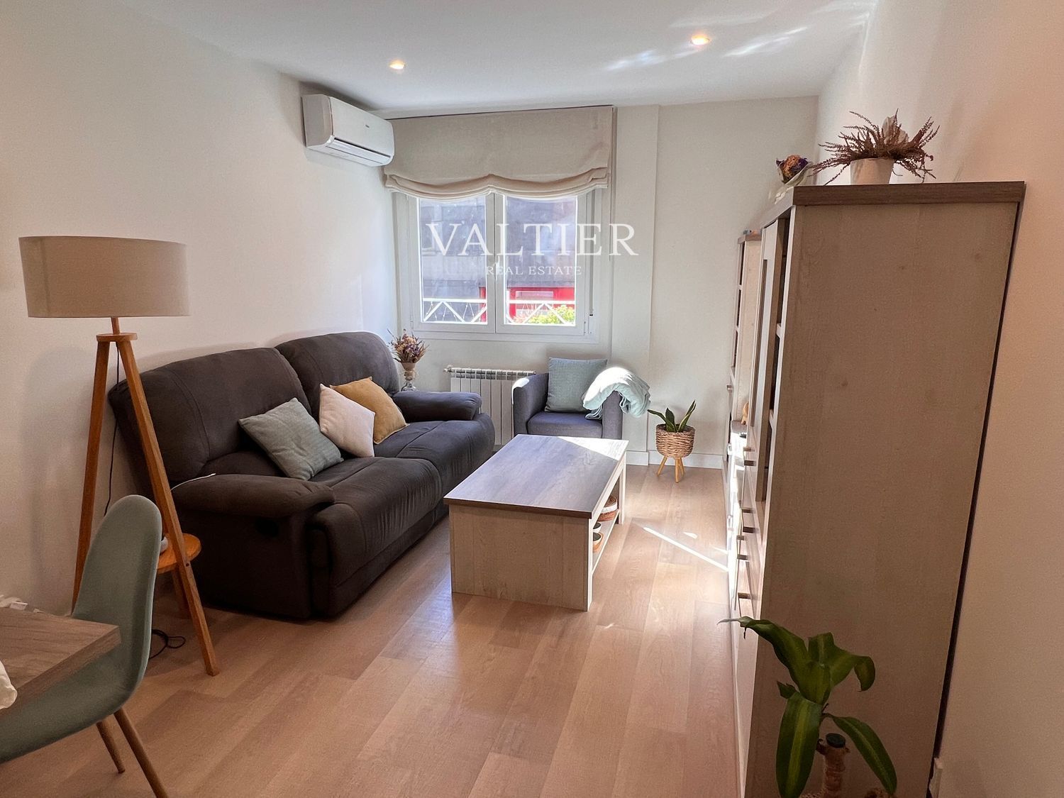 Sala d'estar de Pis de lloguer en  Madrid Capital amb Aire condicionat i Moblat