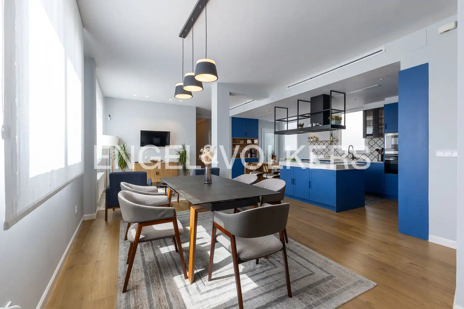 Comedor de Piso de alquiler en Valencia con Aire acondicionado, Calefacción y Parquet