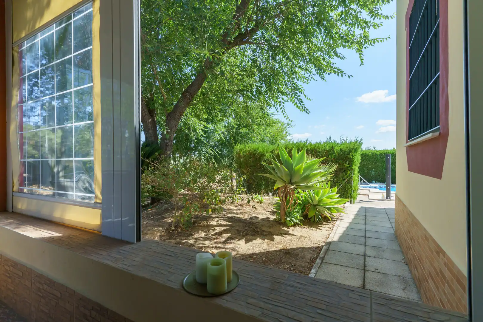Jardín de Finca rústica en venta en La Palma del Condado con Jardín privado, Terraza y Piscina