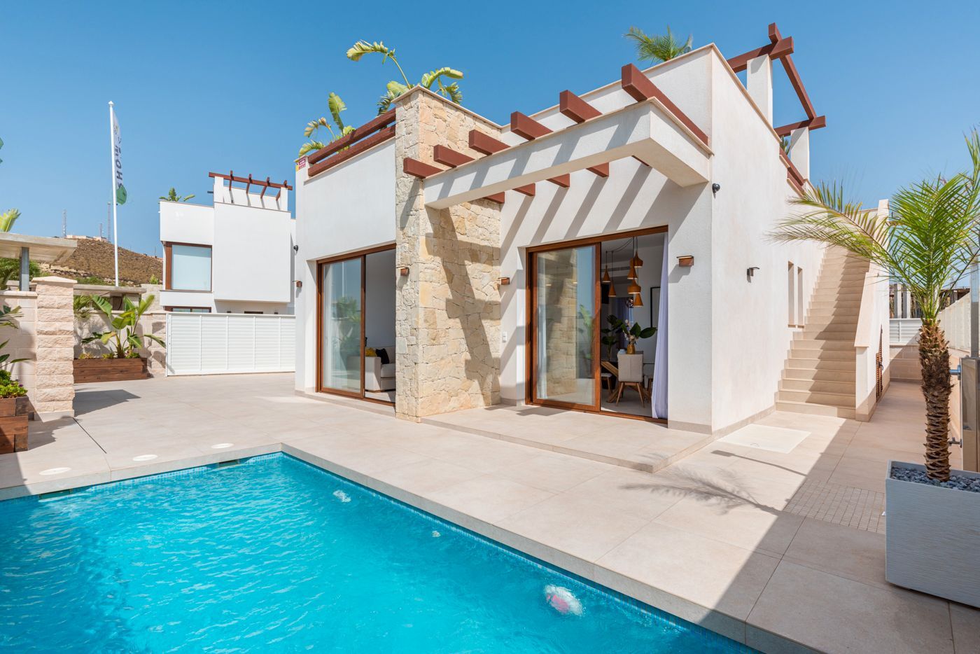 Swimming pool of Single-family semi-detached for sale in Vera  with Air Conditioner, Heating and Private garden