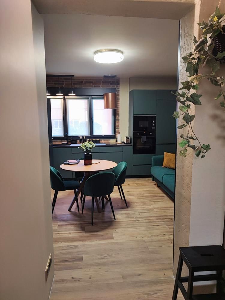 Kitchen of Apartment for sale in Santander  with Heating, Parquet flooring and Furnished