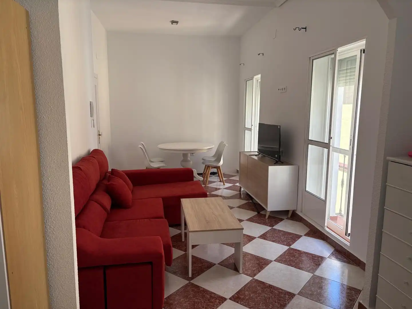 Wohnzimmer von Wohnung zur Miete in Badajoz mit Klimaanlage, Heizung und Möbliert