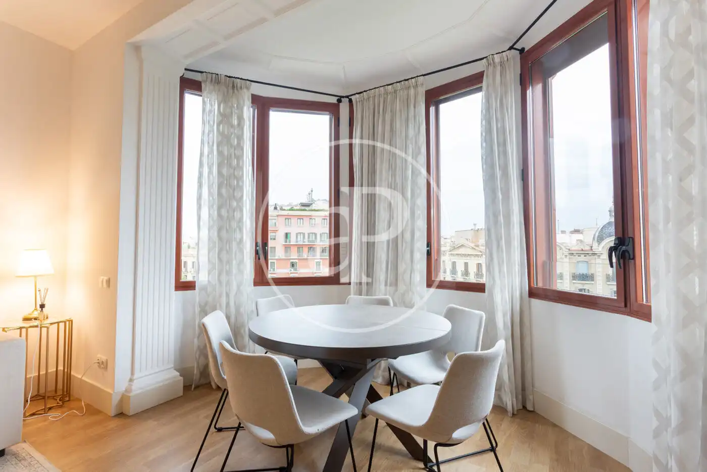 Esszimmer von Wohnung zur Miete in Barcelona mit Klimaanlage, Heizung und Möbliert