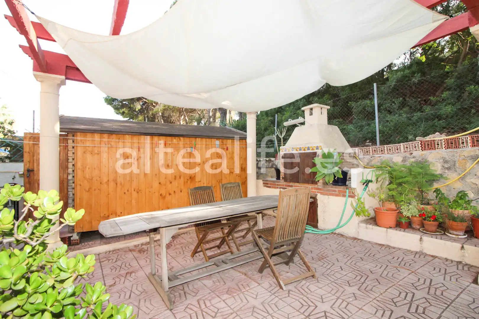 Jardín de Casa adosada en venta en Altea con Aire acondicionado, Terraza y Piscina