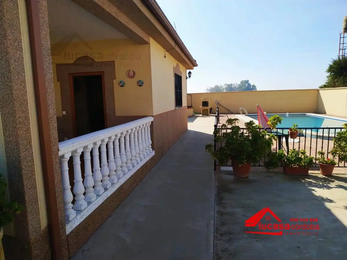 Terrace of Country homes for sale in Córdoba  with Air Conditioner, Private garden and Storage room