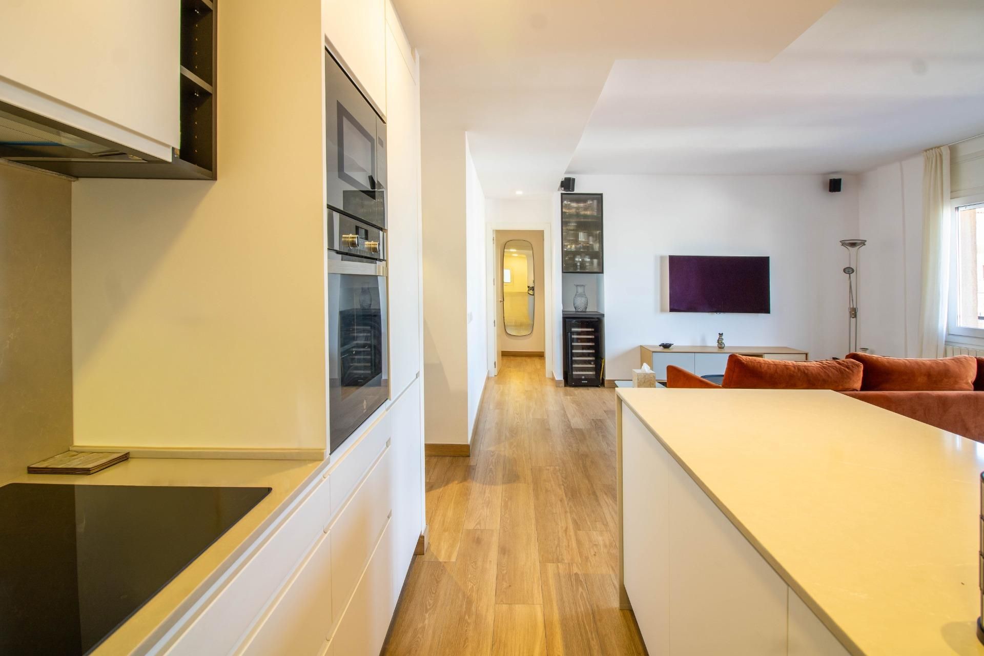 Kitchen of Flat for sale in  Barcelona Capital  with Air Conditioner, Heating and Parquet flooring