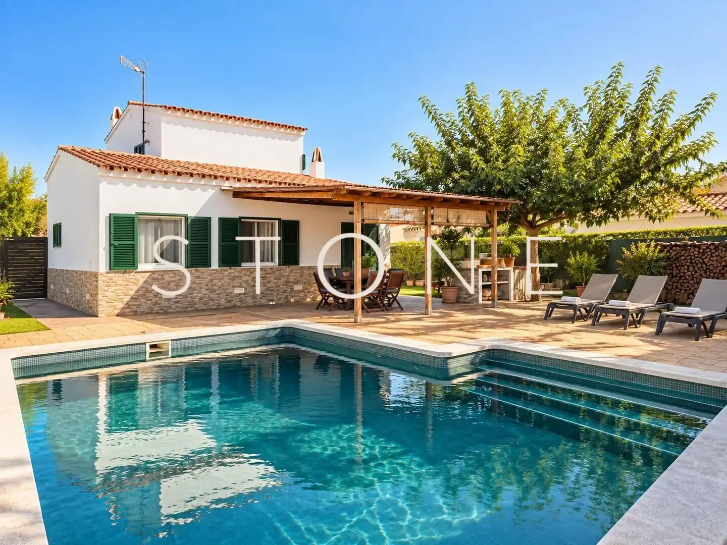 Chalet con terraza en venta en Cala en Porter