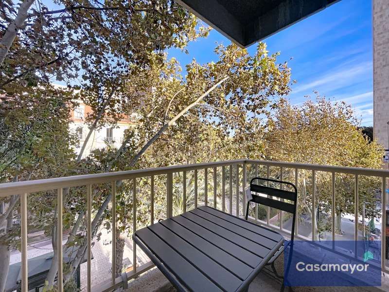 Balcony of Flat to rent in Alicante / Alacant  with Air Conditioner, Heating and Washing machine