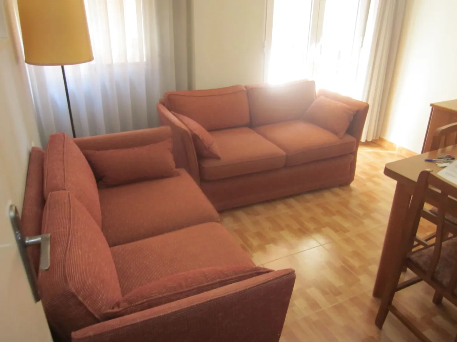 Sala d'estar de Pis en venda en  Murcia Capital amb Moblat, Rentadora i Balcó