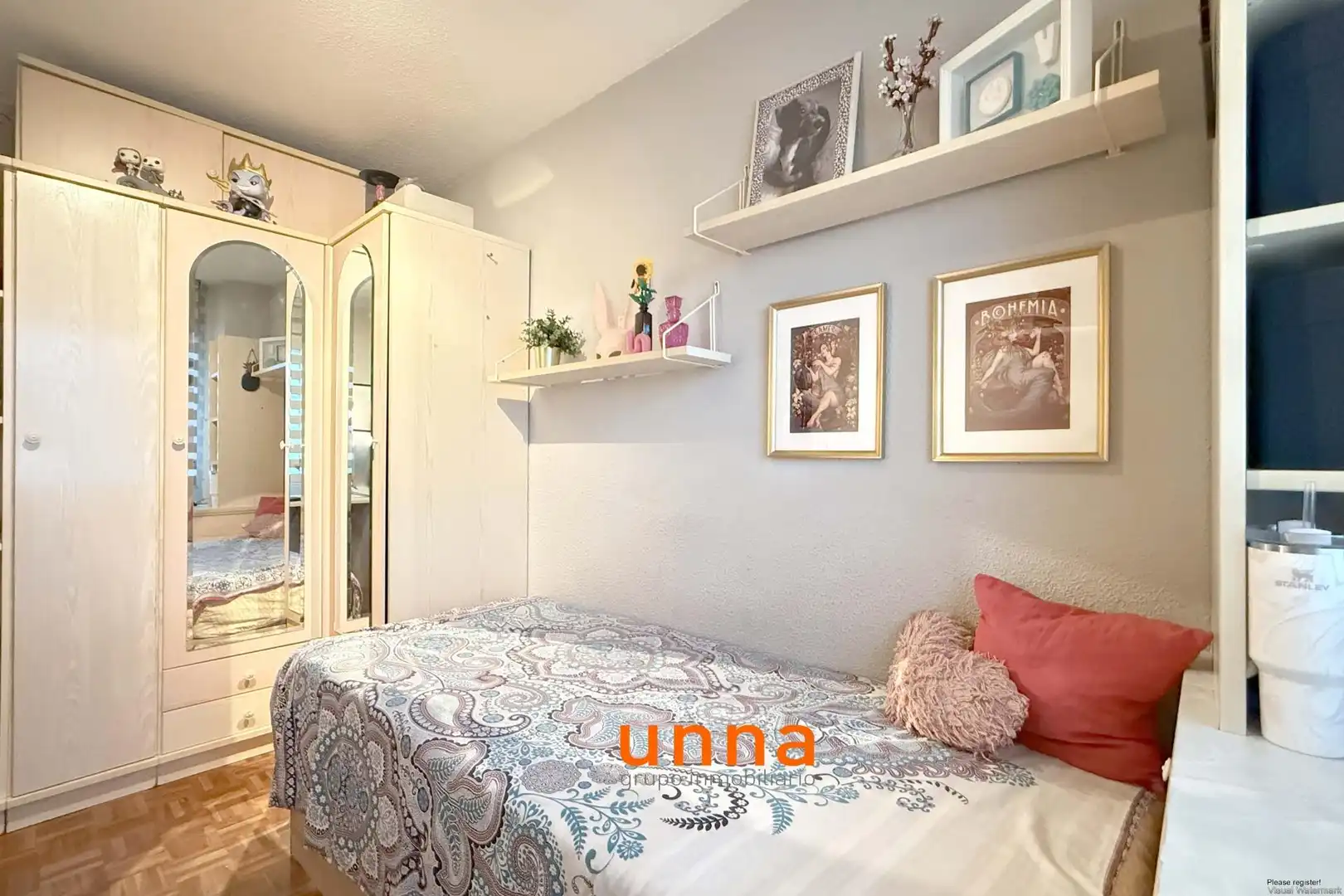 Bedroom of Flat for sale in Móstoles  with Air Conditioner, Parquet flooring and Terrace