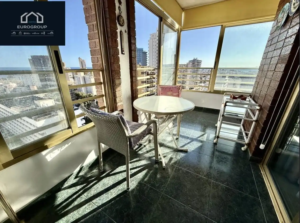 Balcony of Apartments for rent in Benidorm  with Air Conditioner, Heating and Furnished