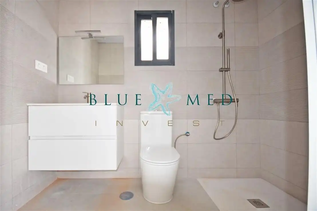 Bany de Casa o xalet en venda en Mazarrón amb Jardí privat, Terrassa i Piscina
