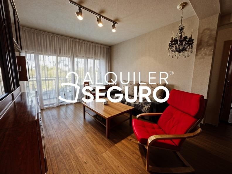 Sala d'estar de Pis de lloguer en  Madrid Capital amb Aire condicionat, Calefacció i Terrassa