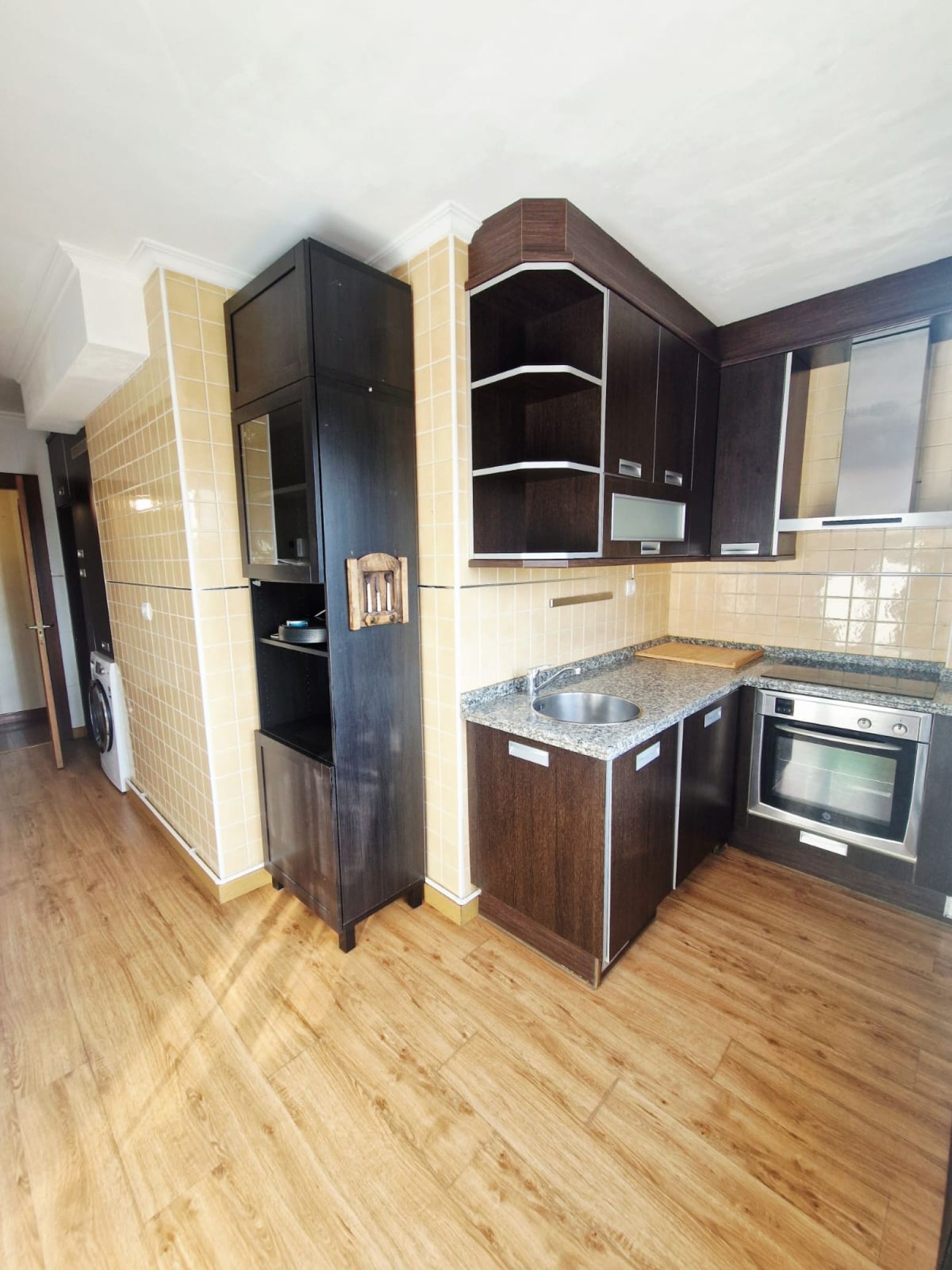 Kitchen of Flat for sale in Avilés  with Heating, Parquet flooring and Terrace