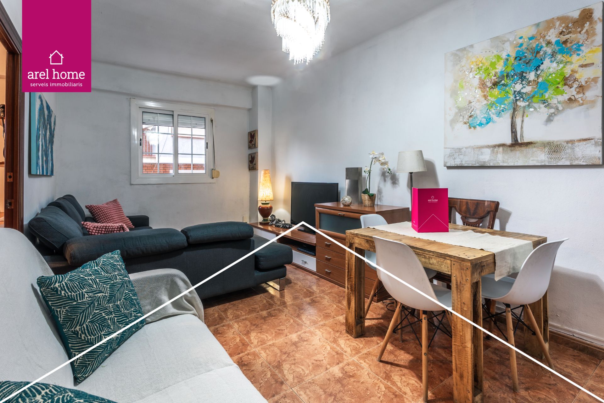 Sala d'estar de Pis en venda en Esplugues de Llobregat