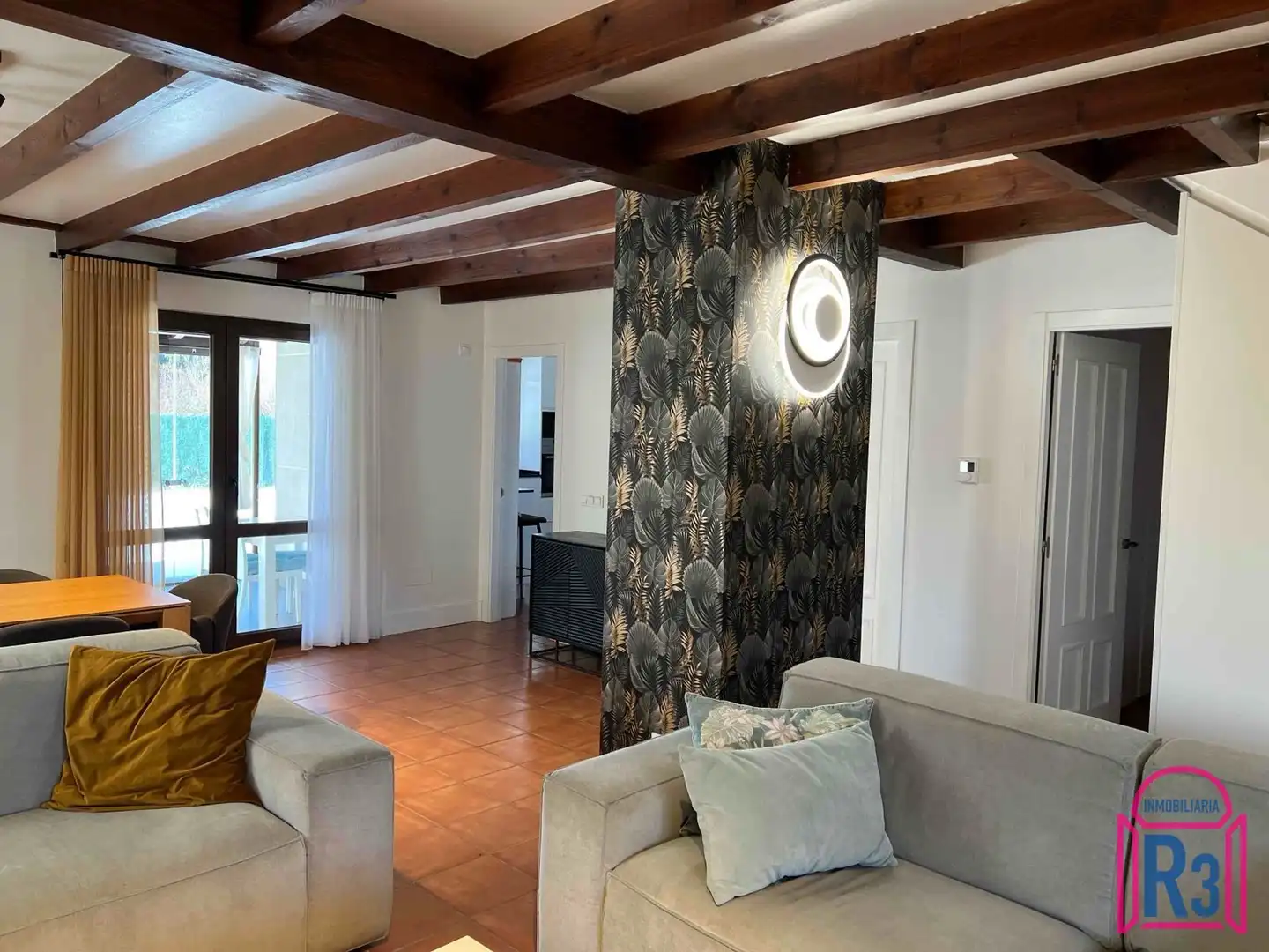 Sala de estar de Casa o chalet en venta en Villaquilambre con Calefacción
