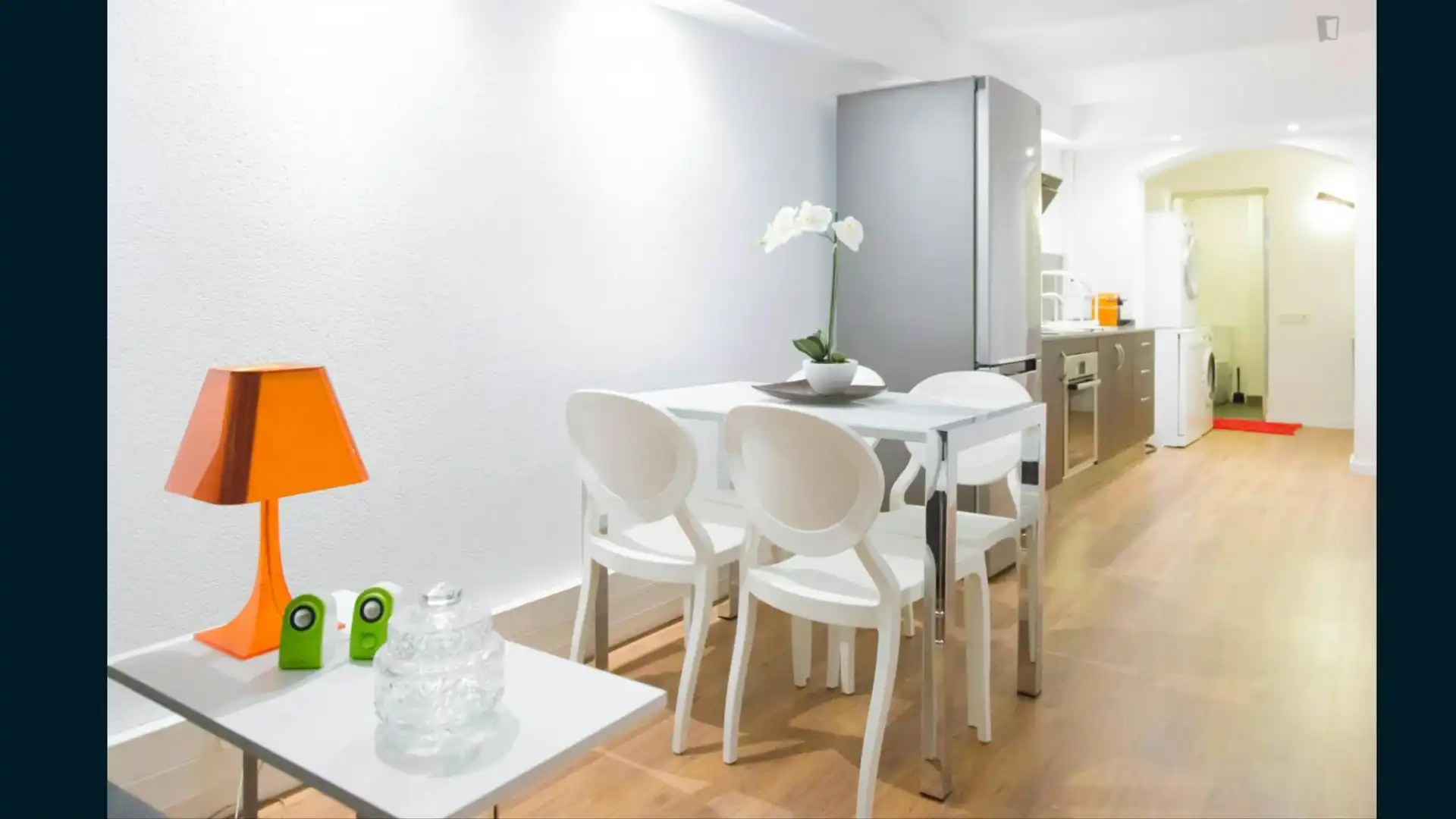 Dining room of Flat for rent in Barcelona  with Furnished, Washing machine and TV