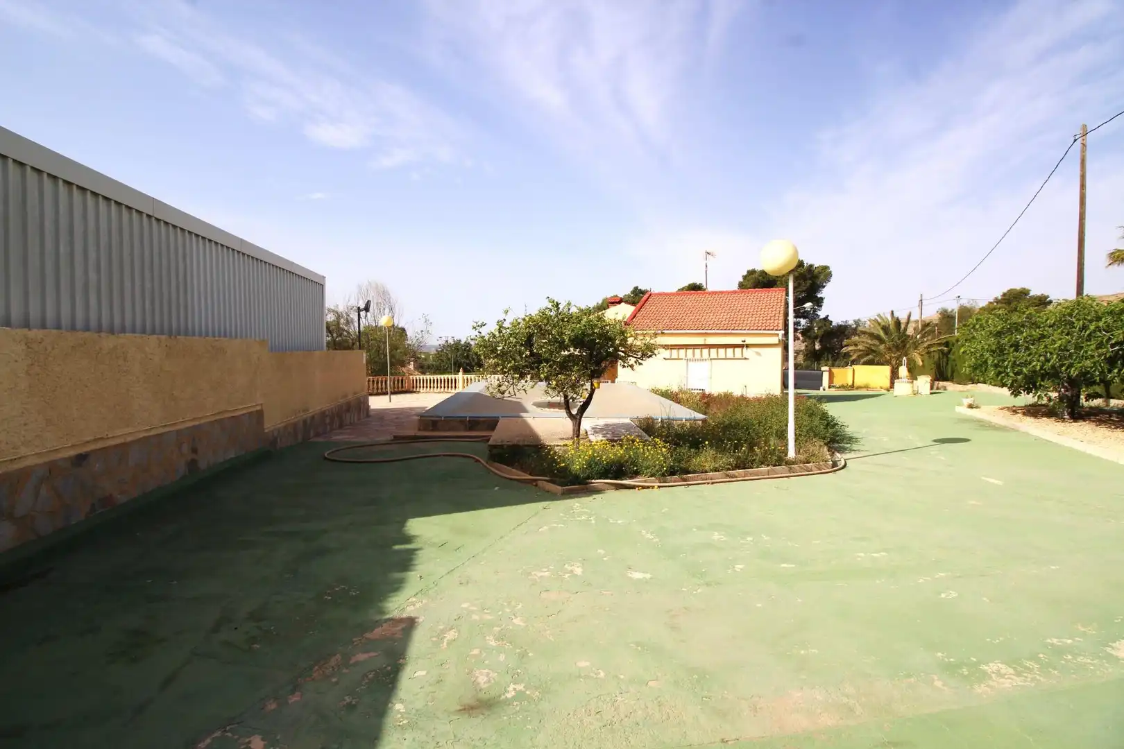 Jardín de Casa o chalet en venta en Alicante / Alacant con Aire acondicionado, Terraza y Piscina