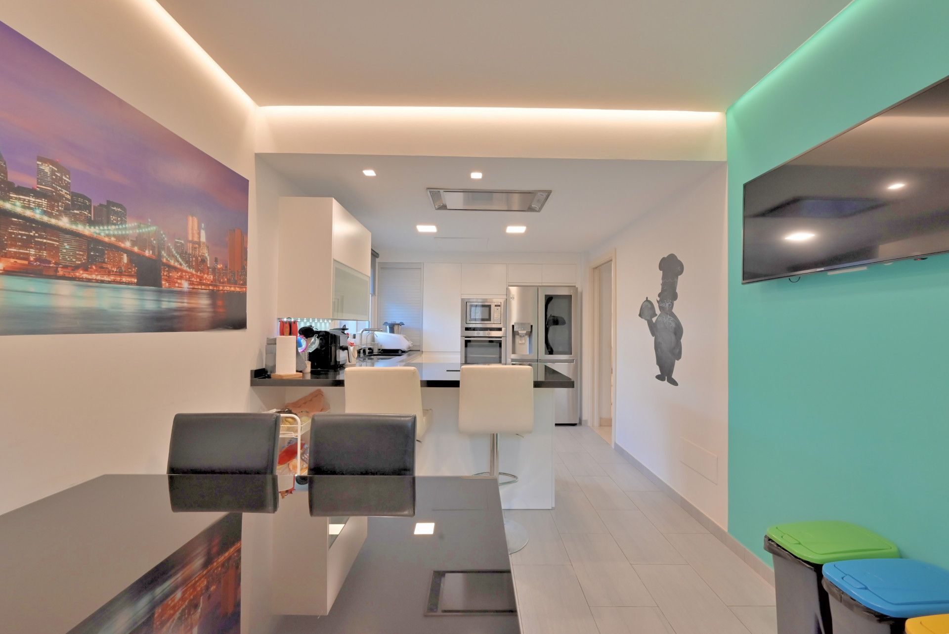 Kitchen of Single-family semi-detached for sale in Mijas  with Air Conditioner, Private garden and Terrace