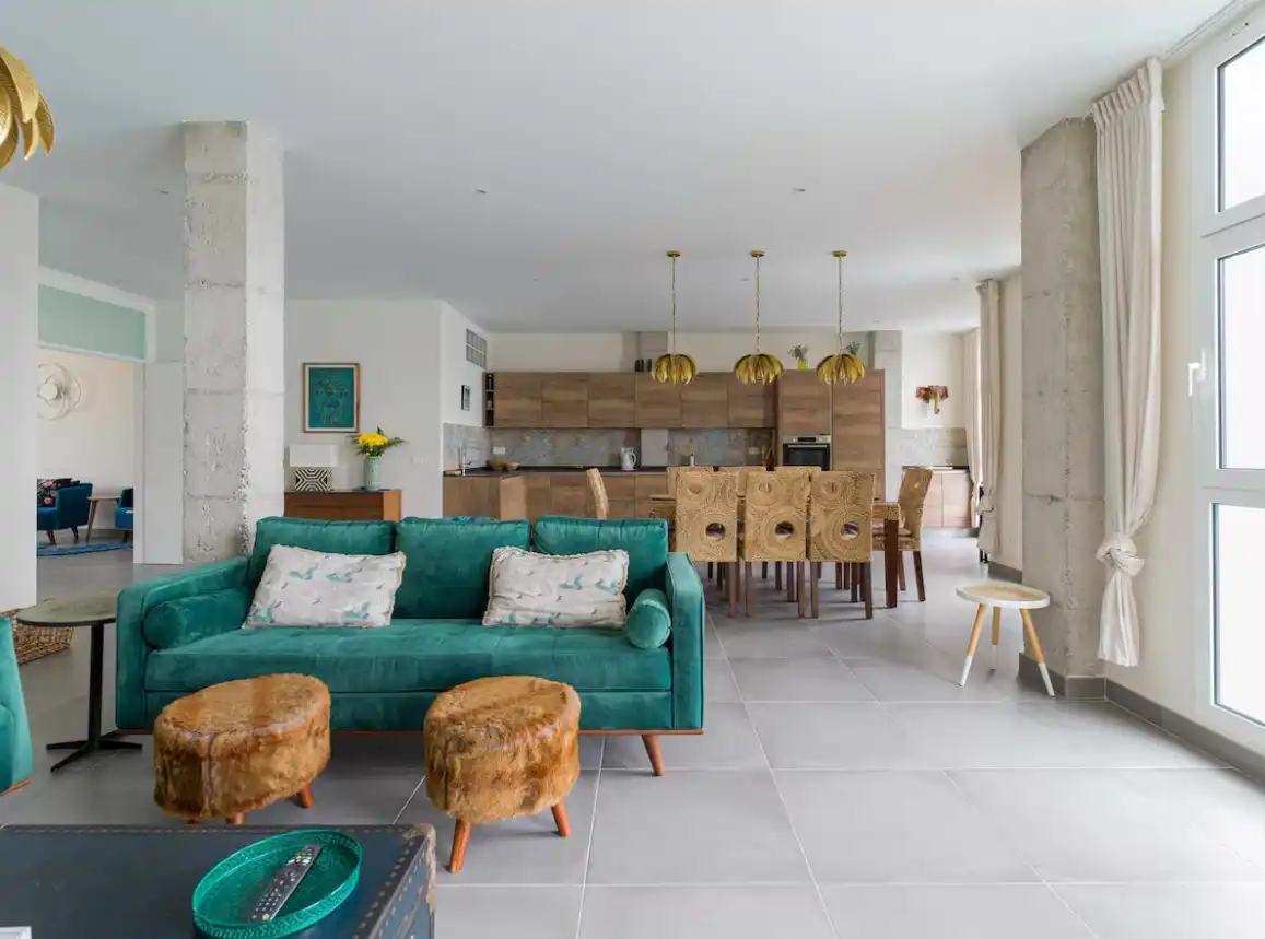 Sala d'estar de Apartament de lloguer en Las Palmas de Gran Canaria amb Aire condicionat, Calefacció i Parquet