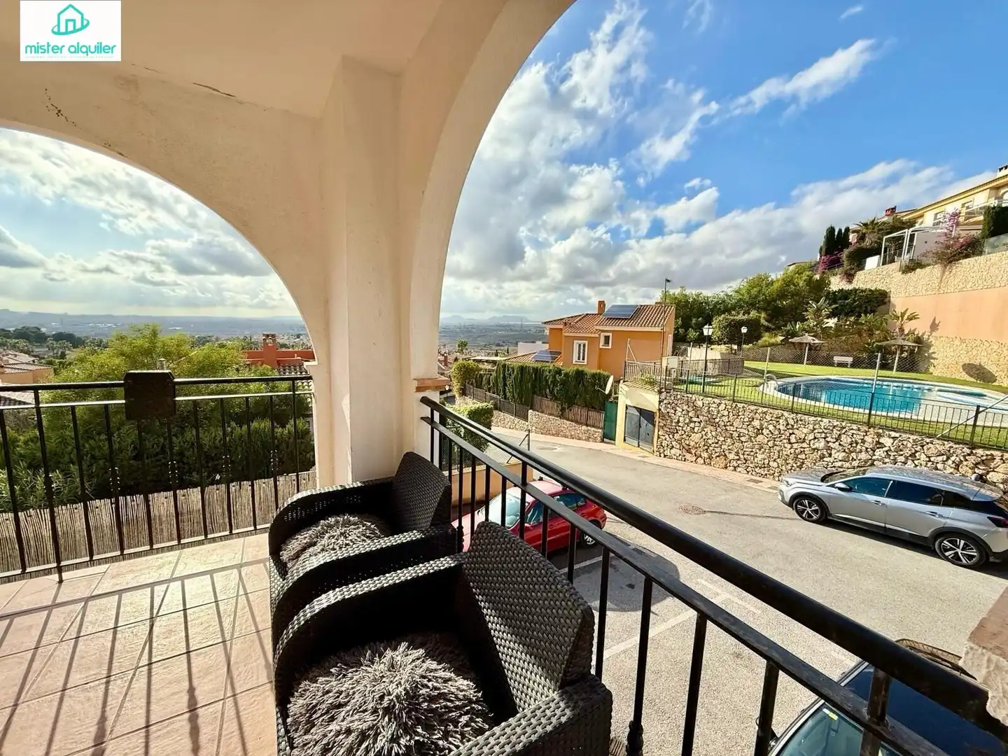Vista exterior de Apartamento de alquiler en Mutxamel con Calefacción, Jardín privado y Terraza