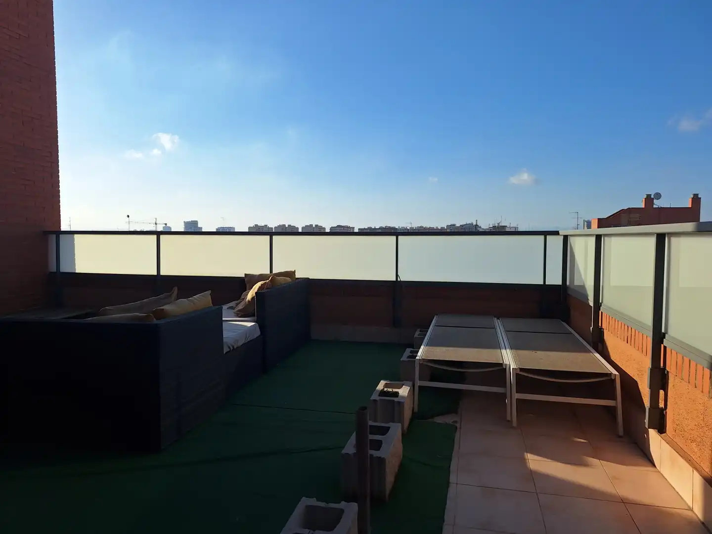 Terrasse von Dachboden zur Miete in Valencia mit Klimaanlage, Heizung und Terrasse